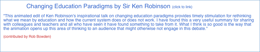 Changing Education Paradigms by Sir
